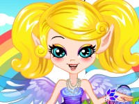 play Rainbow Fairy Dress Up