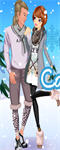 play Winter Couple Dating Dress Up