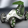 play Green Concept Car Slide Puzzle