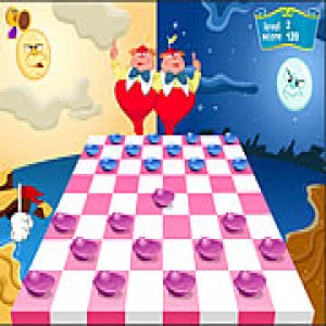 play Checkers Of Alice In Wonderland