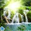 Waterfall In Deep Forest Jigsaw