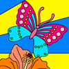 play Tropical Butterflies Coloring
