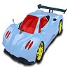 play Blue Fast Car Coloring