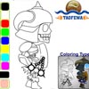 play Taofewa - Skeleton Warrior - Coloring Game (Walk02)