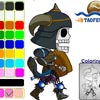 play Taofewa - Skeletal Warrior Chibi - Coloring Game (Walk01)