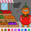 play Color Games - Tom T-Rex The Tomato - Dinosawus