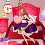 play Lovely Pinky Barbie Bedroom