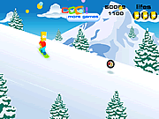 play Bart Snowboard