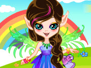 play Rainbow Fairy Dress Up