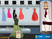 play Shop N Dress Make Up Matching Game: Flower Gown