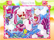 play Princess Ariel Hexagon Puzzle