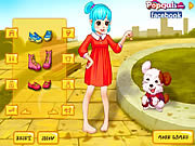 play Cute Girl And Puppy