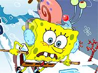 play Spongebob Avalanche At Plankton Peak
