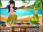 play Tropical Salad In Pineapple Bowl