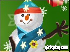 play Christmas Snowman Cake