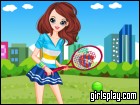 play Tennis Sports Girl