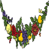Flower And Fruit Festoon Jigsaw