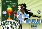 play Uruguay Fan Dressup