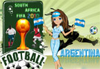 play Argentina Fan Dressup