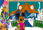 play Mickey House Online Coloring Page