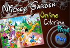 play Mickey Garden Online Coloring