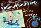 play Phineas And Ferb Online Coloring Page