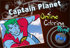 play Captain Planet Online Coloring Page