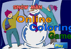 play Snow Man Online Coloring