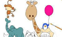 play Cute Zoo Coloring