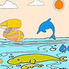 play Ship And Dolphins Coloring