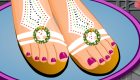 play French Pedicure