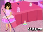 play Pink Room Clean Up