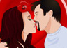Angelina And Brad Kissing