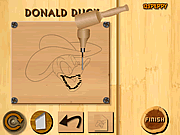 play Wood Carving Donald Duck