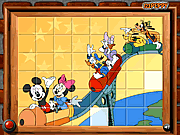 play Sort My Tiles Mickey Friends In Roller Coaster