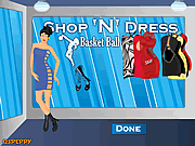 play Shop N Dress Basket Ball Game: Rock Girl Dress