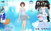 play Blue Summer Dress Up