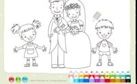 play Couple Coloring Page