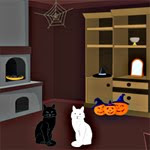 play Black Cat Trick Or Treat Escape