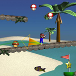 play Mario Beach Golf