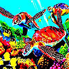 play Colorful Turtles Slide Puzzle