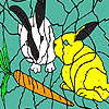 Hungry Rabbits Coloring