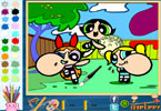 play The Powerpuff Girls Online Coloring Page