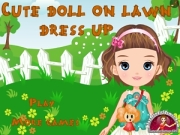 play Cute Doll On Lawn
