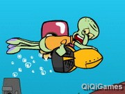 Squidward Diving