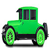 play Historic Green Car Coloring