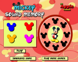 play Mickey Sound Memory