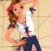 play Navy Bue On Her Outfit