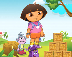 play Dora Build Blocks