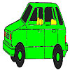 play Old Green Car Coloring